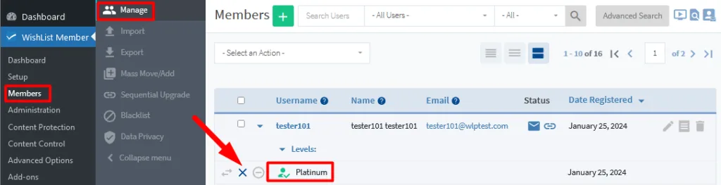 image-8 - WordPress Membership Plugin - Membership Sites WishList Member - Cancel from Level