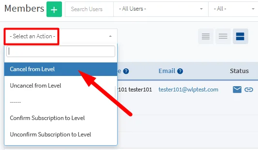 image-9 - WordPress Membership Plugin - Membership Sites WishList Member - Cancel from Level
