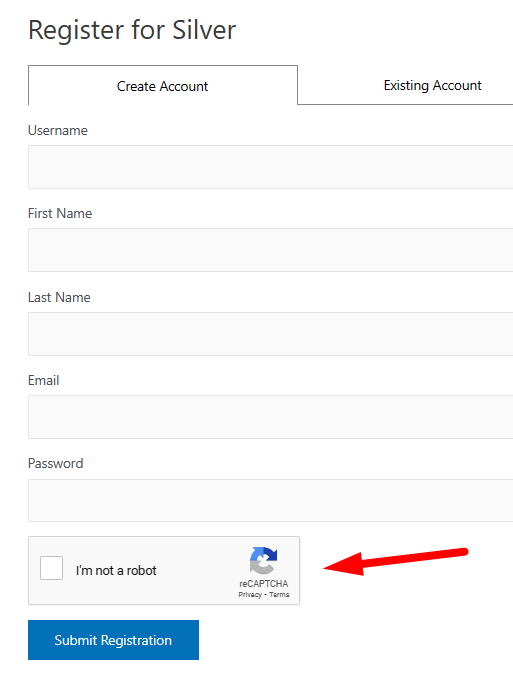 Require reCAPTCHA for members to sign up through WishList Member - Registration Form