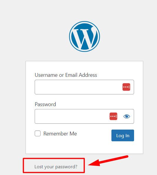 WordPress Login Page