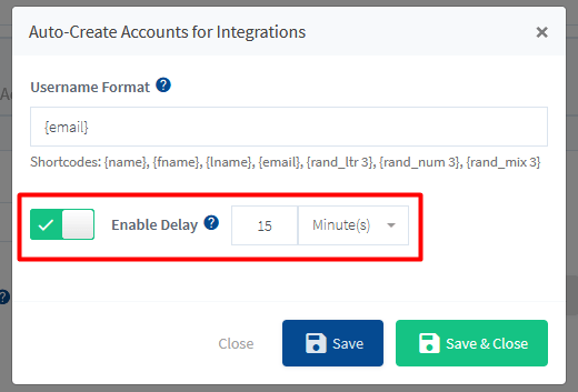 Auto-Created Accounts for Integrations