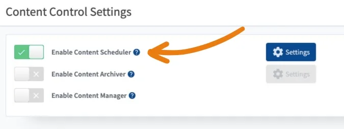 Enable Content Scheduler - WordPress Membership Plugin - Membership Sites