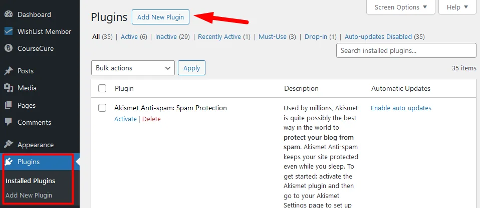 image-24 - WordPress Membership Plugin - Membership Sites Manually Update WordPress Plugin - WishList Member - Add New Plugin