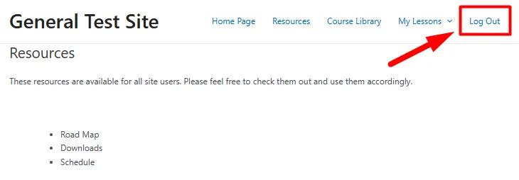 image-4 - WordPress Membership Plugin - Membership Sites Log out menu item overview