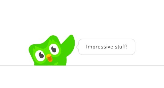 Duolingo Screenshot gamification example