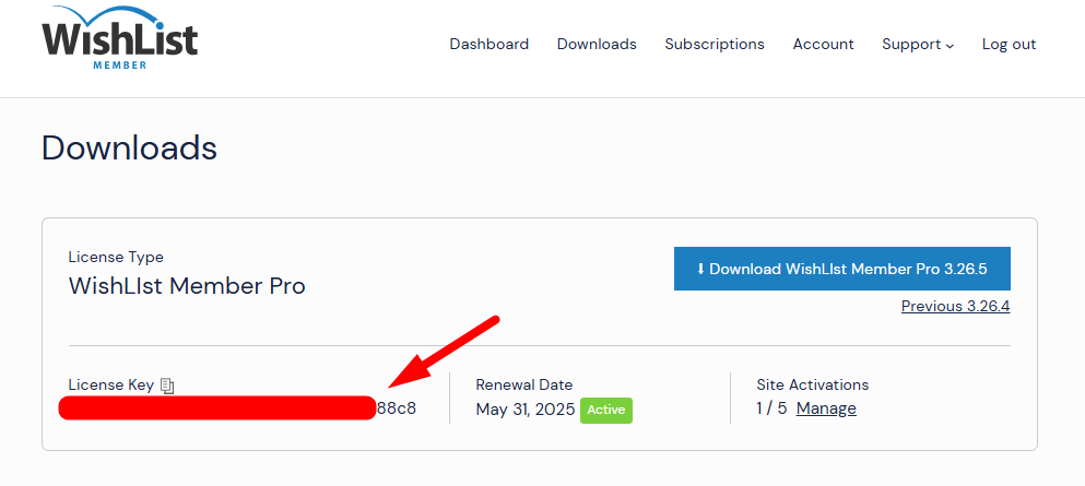 WishList Member Customer Center Downloads