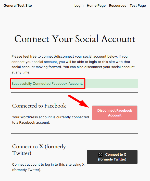 WishList Member Social Login - Disconnect from Social Accounts