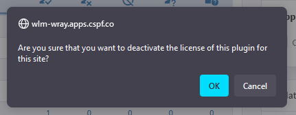 WishList Member Dashboard - Deactivate License Key