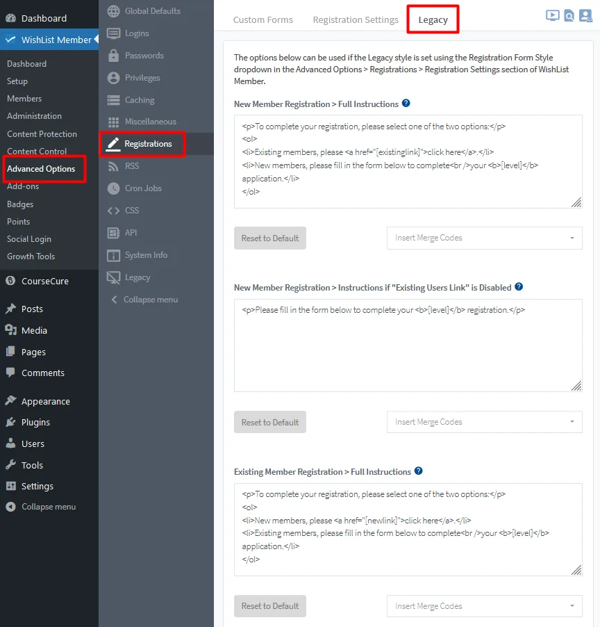 image-6 - WordPress Membership Plugin - Membership Sites Select Your Registration Form Style Using WishList Member - Legacy Styled