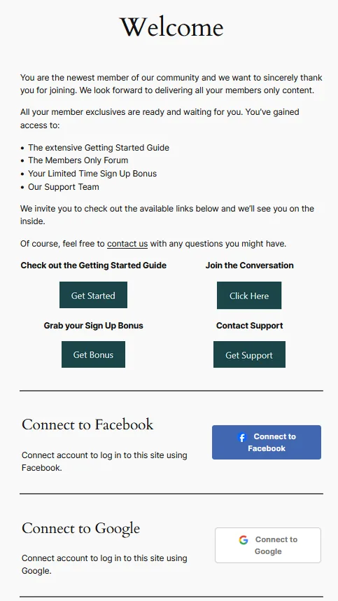image - WordPress Membership Plugin - Membership Sites Create a Welcome Page on your WishList Member site