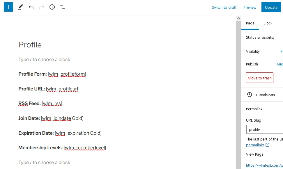 mergecode or shortcode - WordPress Membership Plugin - Membership Sites