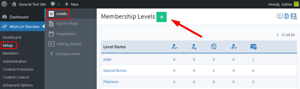 Membership levels - WordPress Membership Plugin - Membership Sites